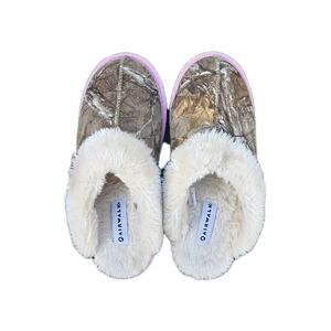 Airwalk Women's Camouflage Faux Fur Lined Slippers